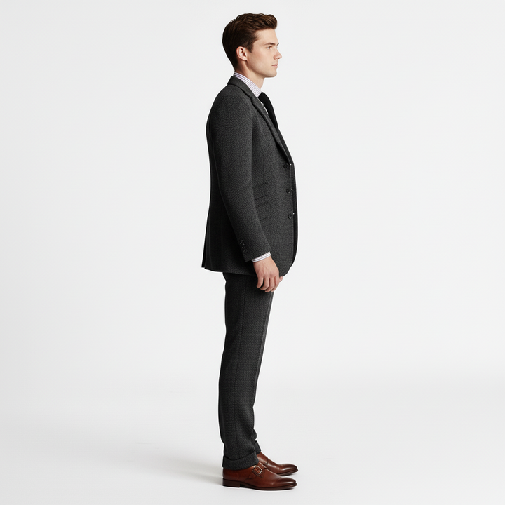 Garnitur Męski Trzyczęściowy w Klasycznym Stylu