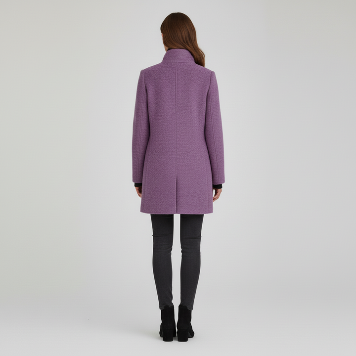 Płaszcz Damski Klasyczny z Kołnierzem