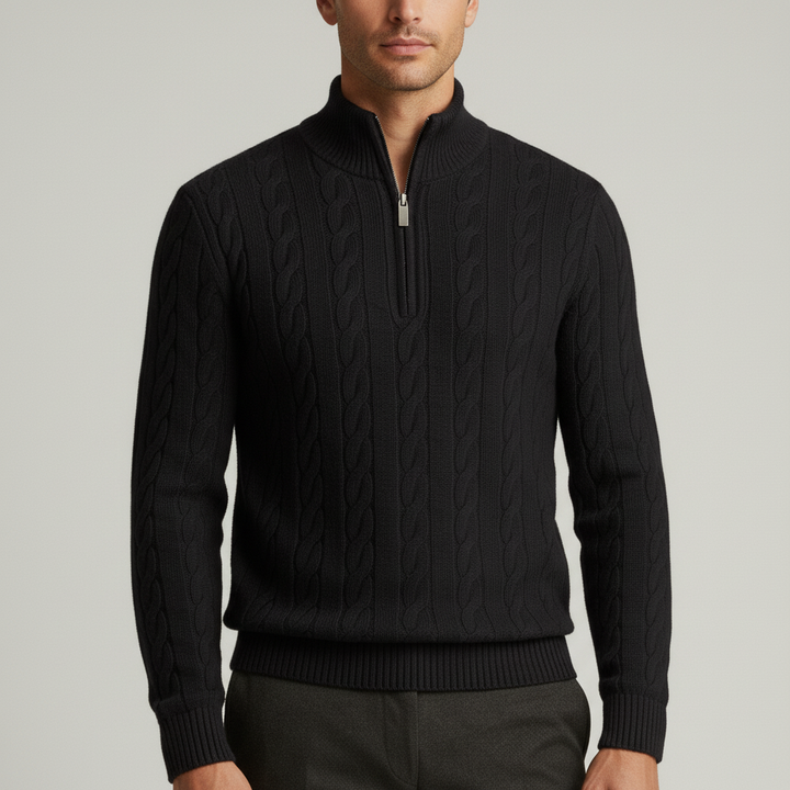 Sweter Męski z Golfem w Klasycznej Formie