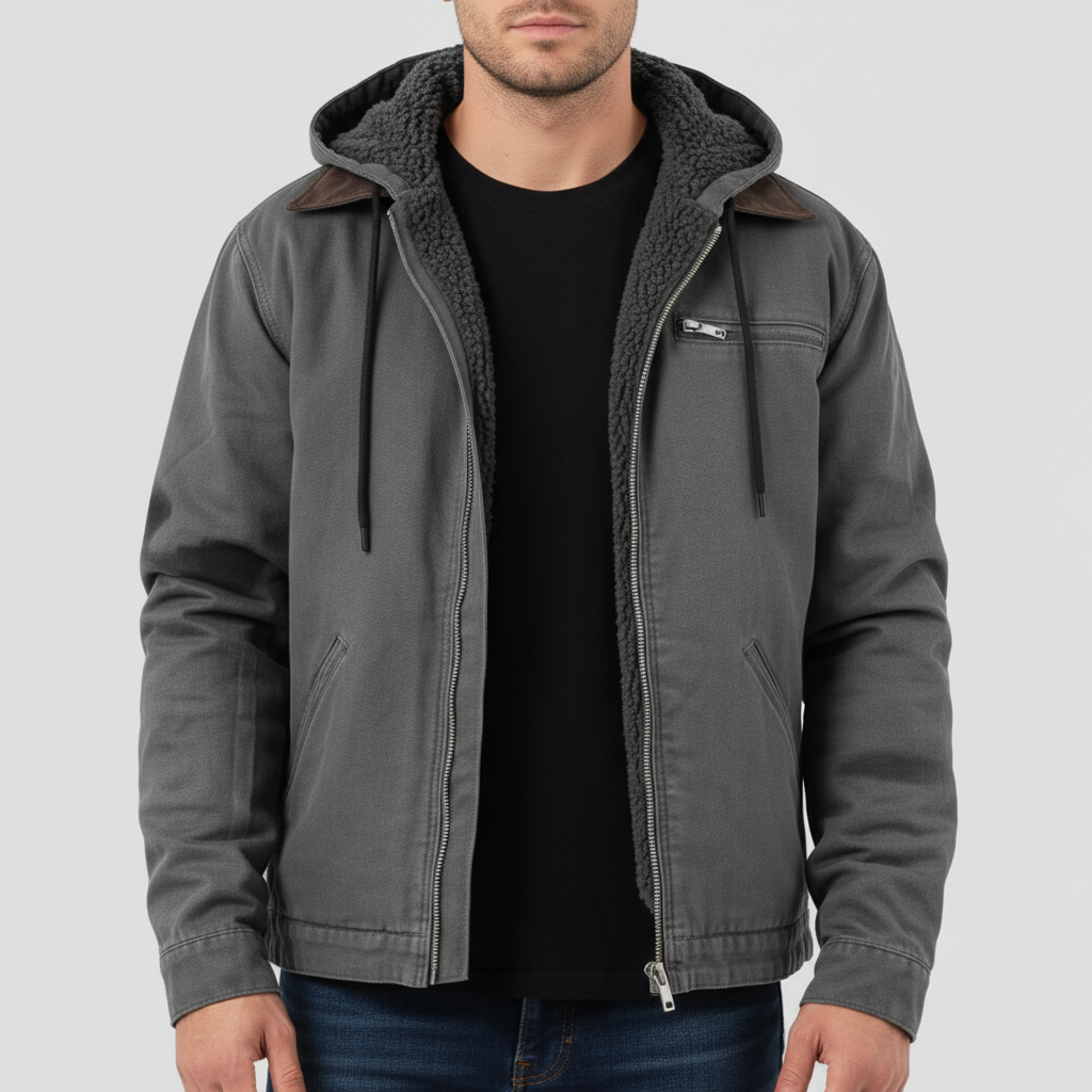 Bluza Męska z Zamkiem w Ciepłej Formie