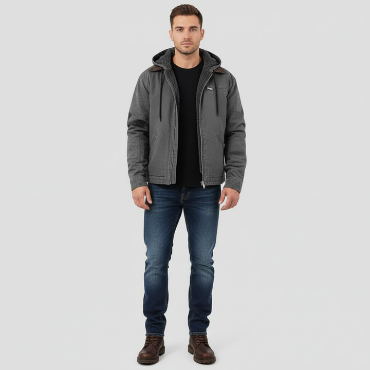 Bluza Męska z Zamkiem w Ciepłej Formie