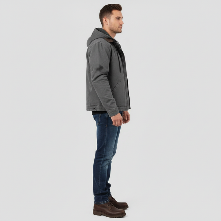 Bluza Męska z Zamkiem w Ciepłej Formie