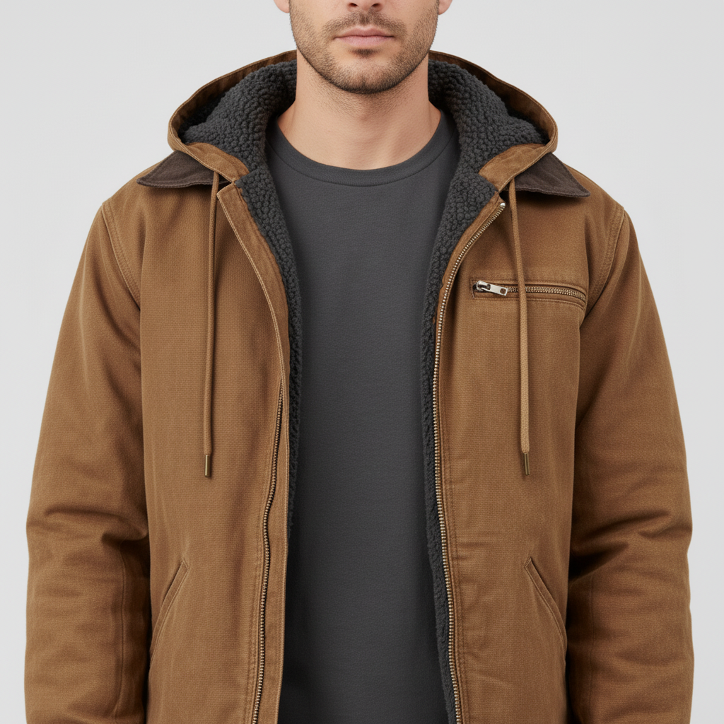 Bluza Męska z Zamkiem w Ciepłej Formie