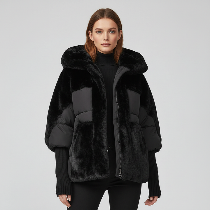 Kurtka Damska Zimowa Ocieplana z Kapturem