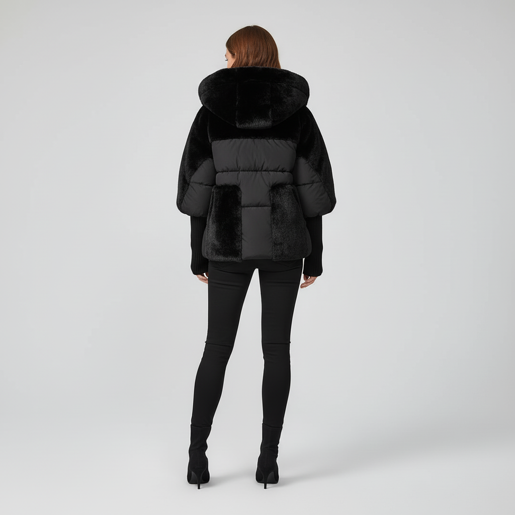 Kurtka Damska Zimowa Ocieplana z Kapturem
