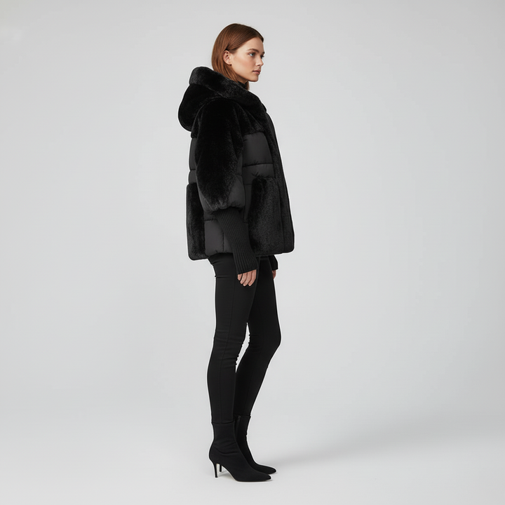 Kurtka Damska Zimowa Ocieplana z Kapturem