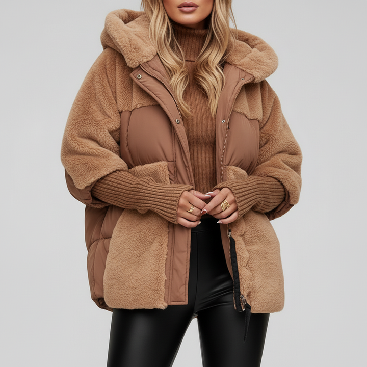 Kurtka Damska Zimowa Ocieplana z Kapturem