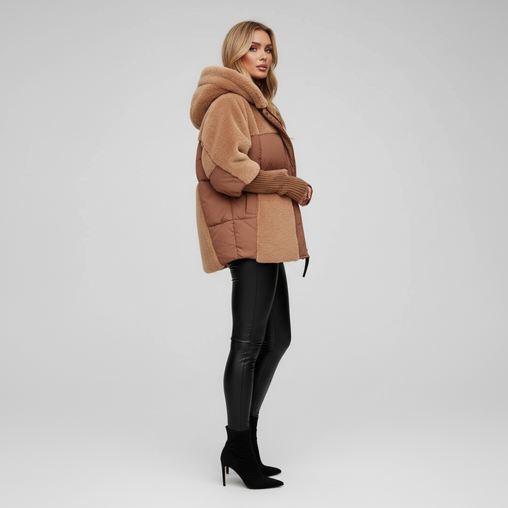 Kurtka Damska Zimowa Ocieplana z Kapturem