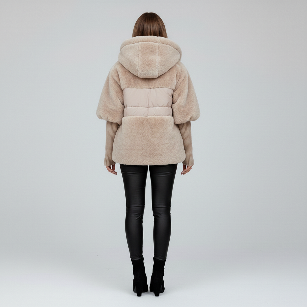 Kurtka Damska Zimowa Ocieplana z Kapturem