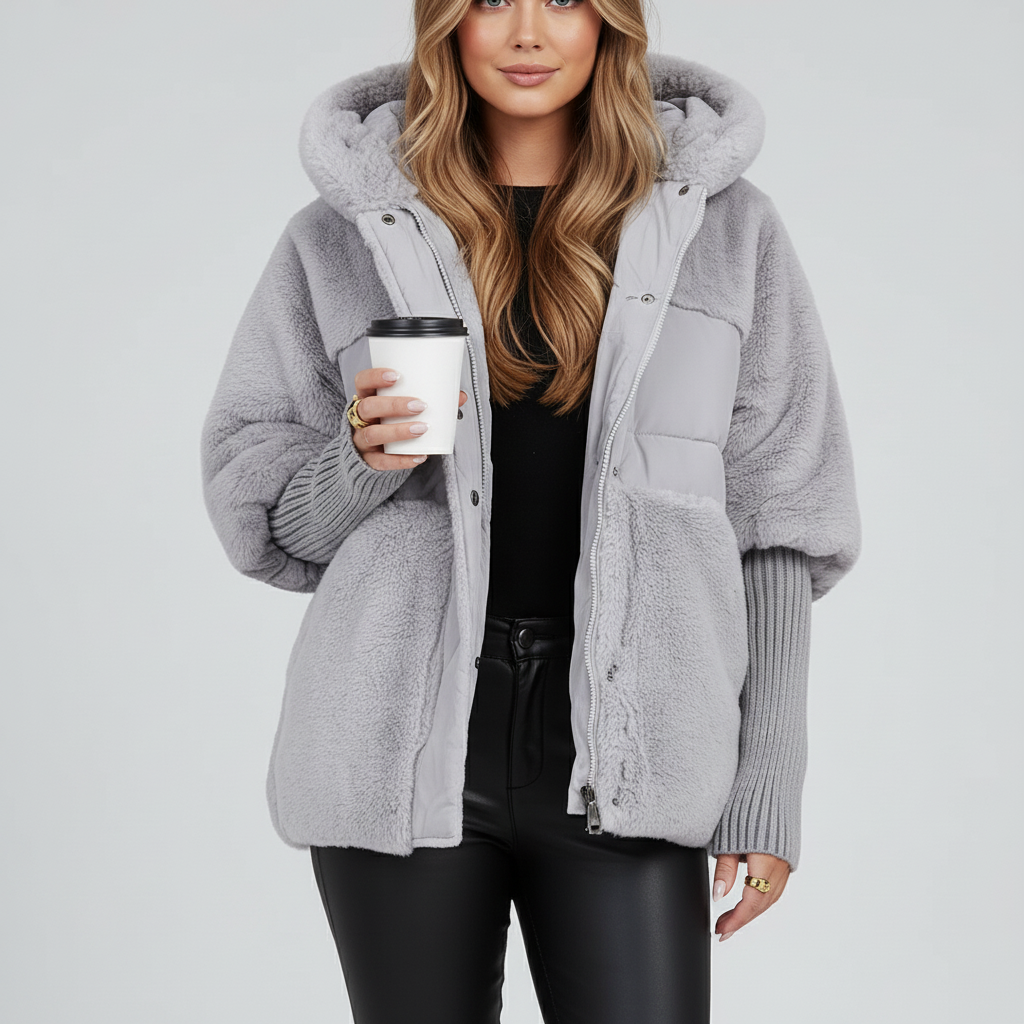 Kurtka Damska Zimowa Ocieplana z Kapturem