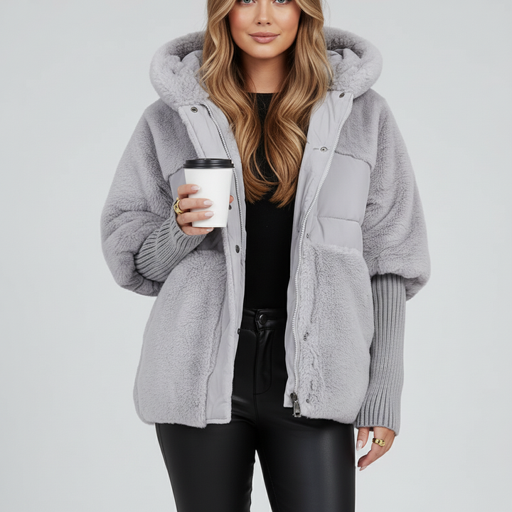 Kurtka Damska Zimowa Ocieplana z Kapturem