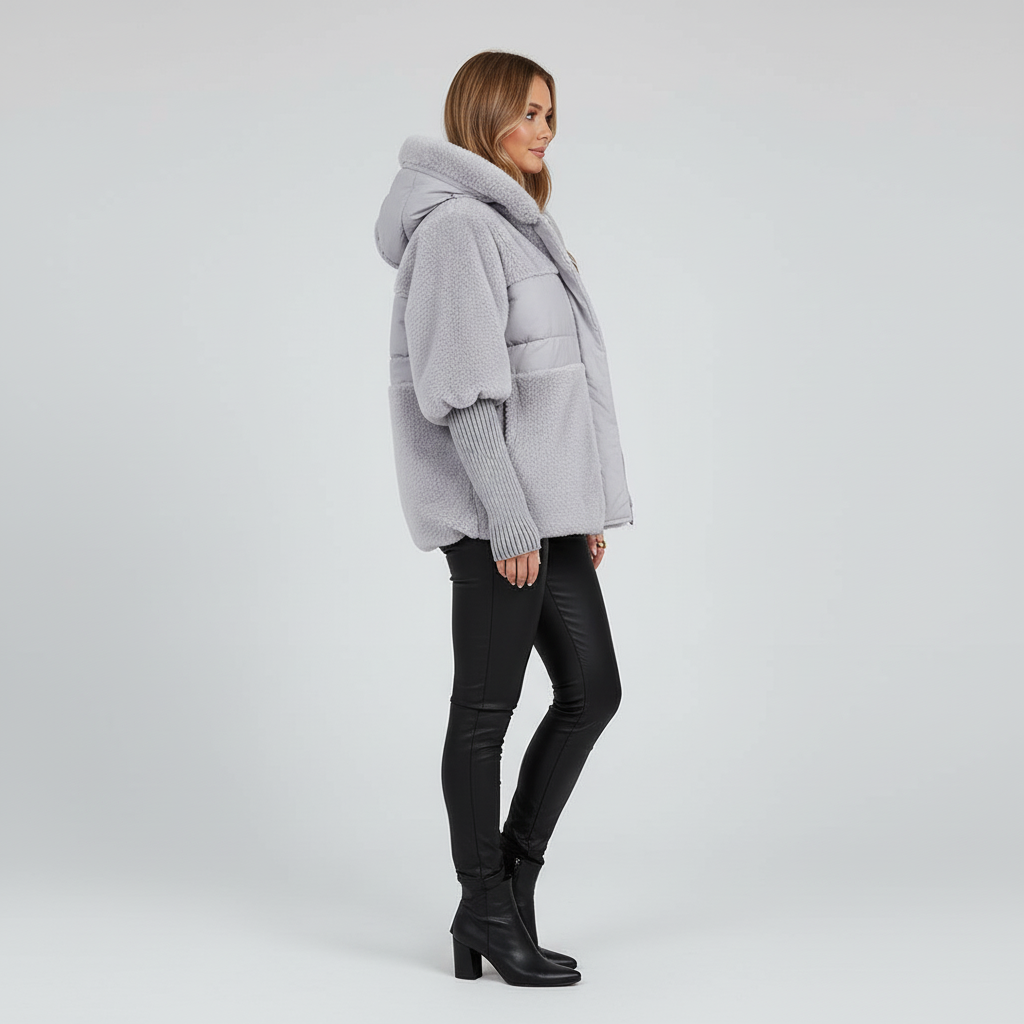 Kurtka Damska Zimowa Ocieplana z Kapturem