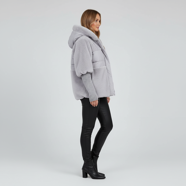 Kurtka Damska Zimowa Ocieplana z Kapturem