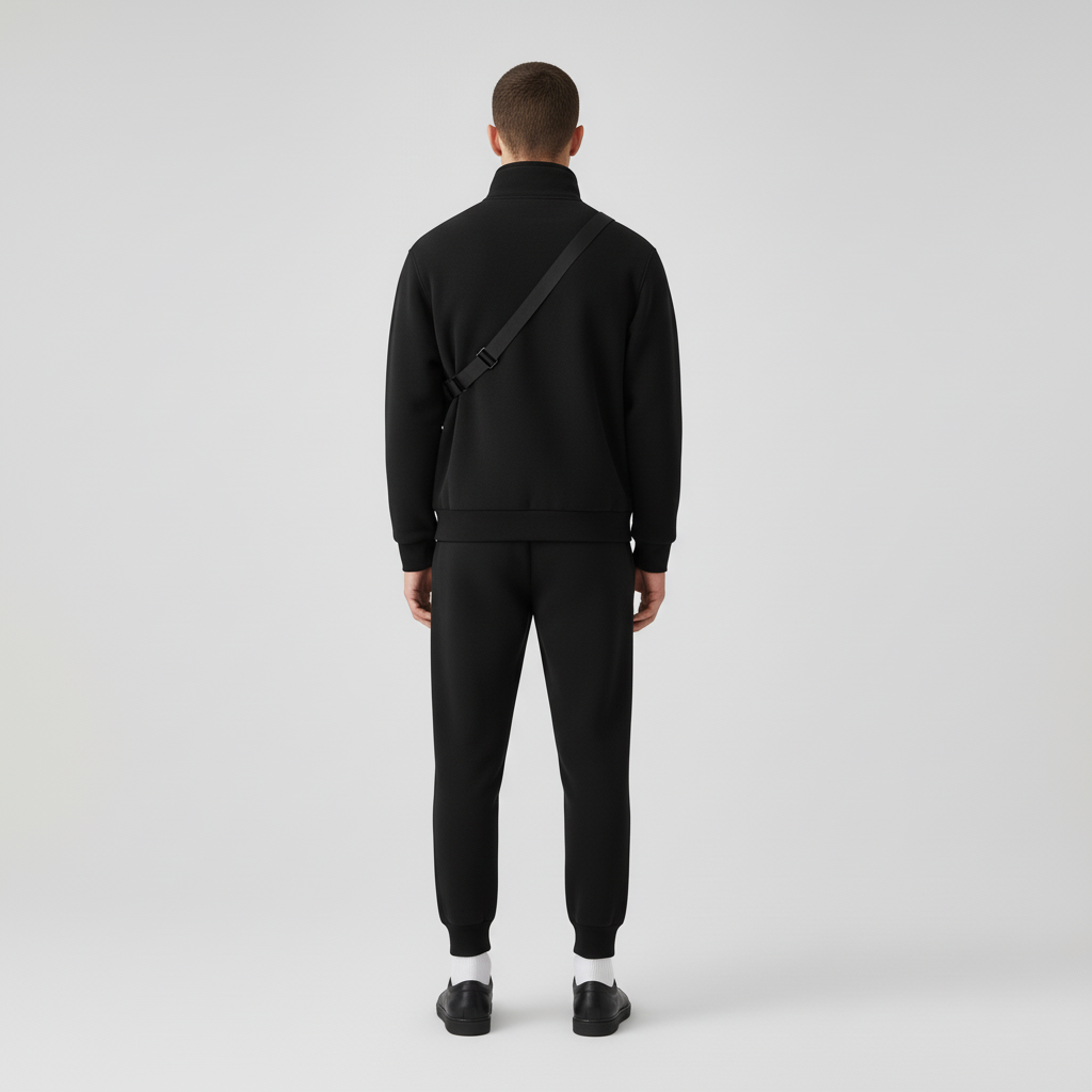 Męski Dres Polarowy z Rozpinaną Bluzą