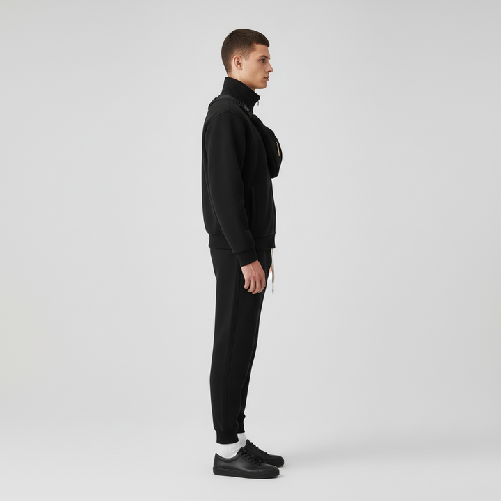 Męski Dres Polarowy z Rozpinaną Bluzą