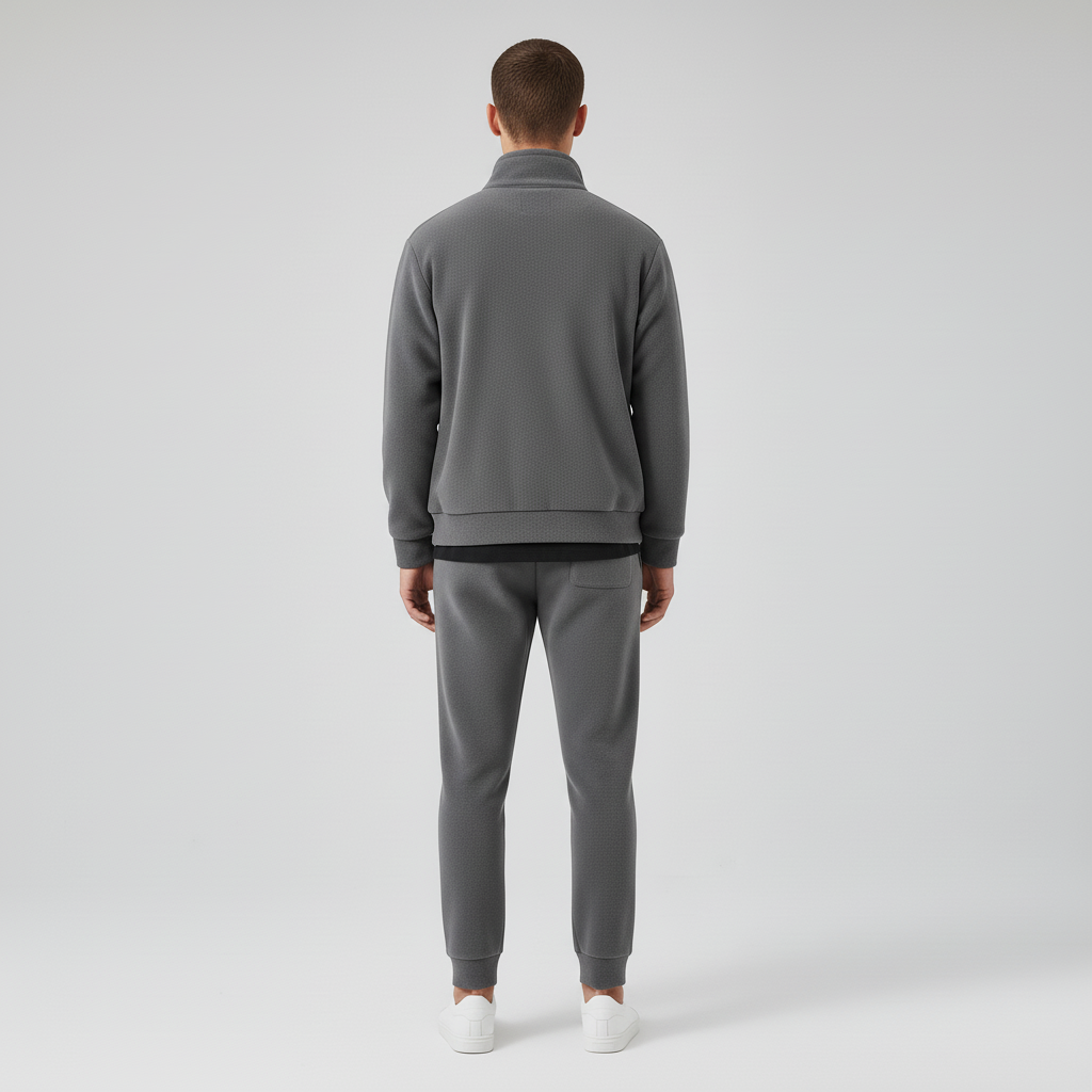 Męski Dres Polarowy z Rozpinaną Bluzą