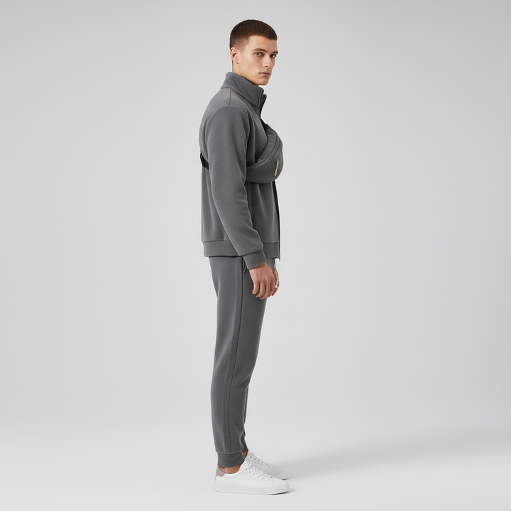 Męski Dres Polarowy z Rozpinaną Bluzą