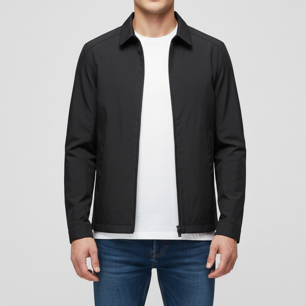 Męska Jesienna Marynarka Biznesowa Z Kołnierzem