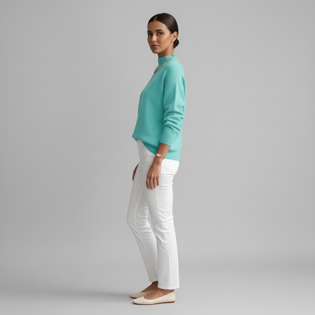 Damski Sweter z Golfem