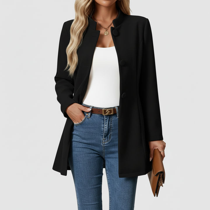 Płaszcz Damski Zimowy z Klasyczną Linią