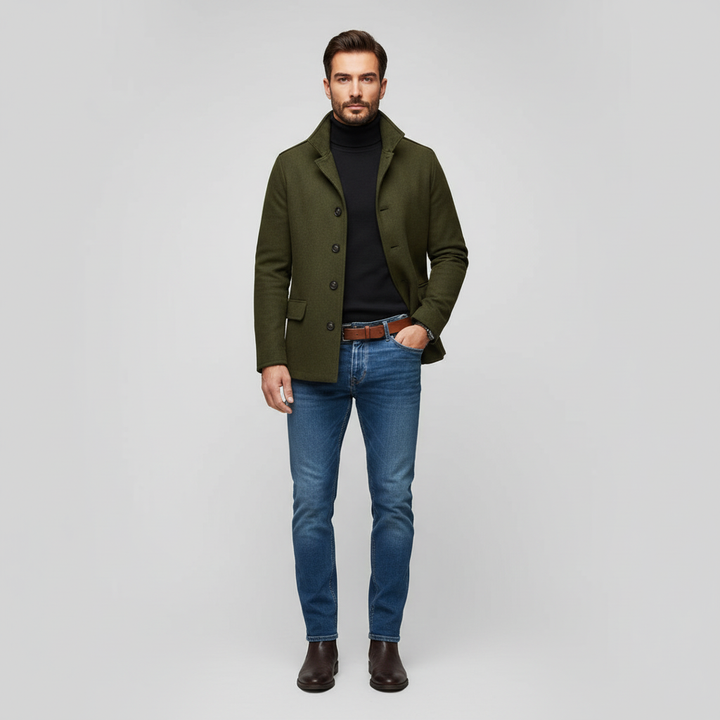 Płaszcz Męski z Klasycznym Krojem