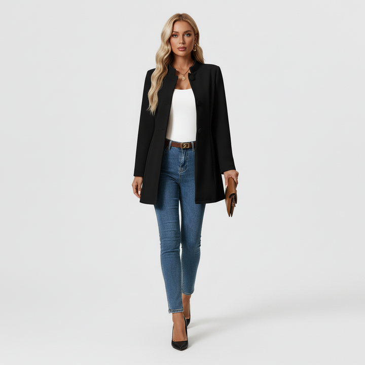 Płaszcz Damski Zimowy z Klasyczną Linią