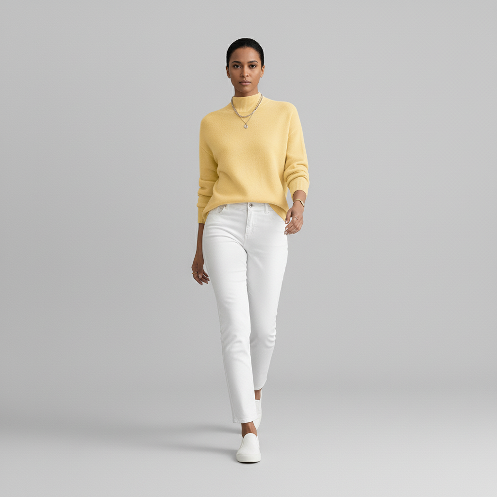 Damski Sweter z Golfem