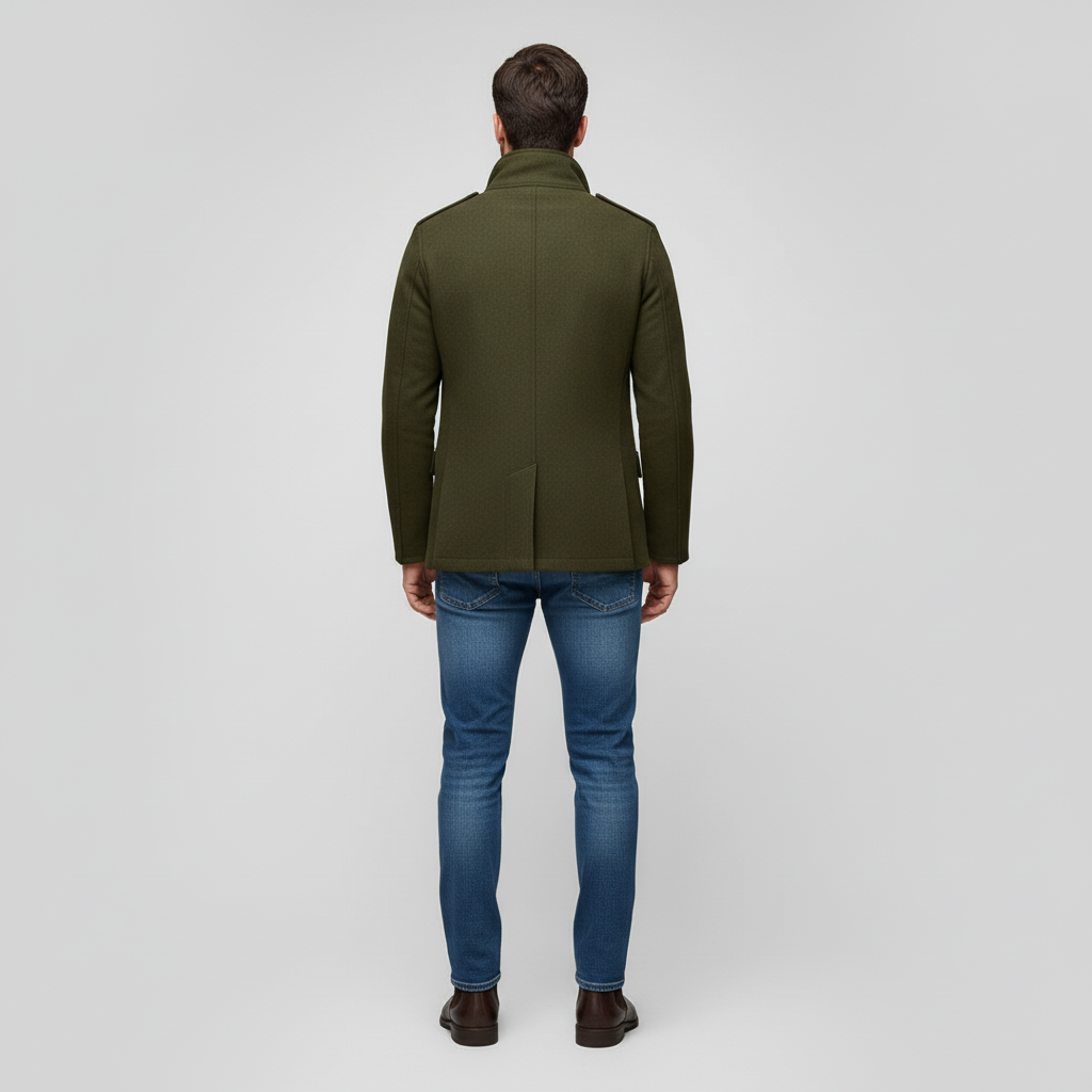 Płaszcz Męski z Klasycznym Krojem