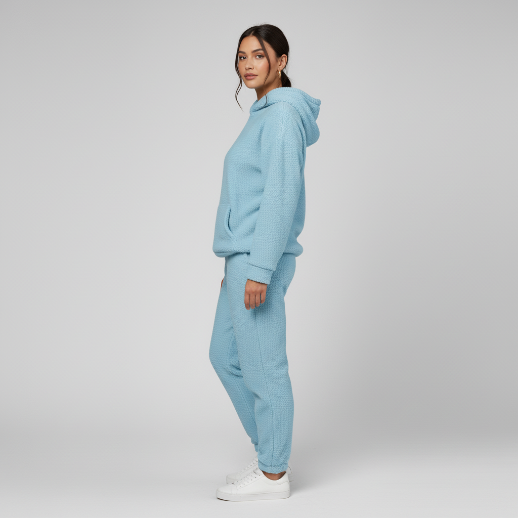 Damski Zestaw Polarowy z Kapturem