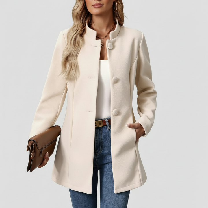 Płaszcz Damski Zimowy z Klasyczną Linią