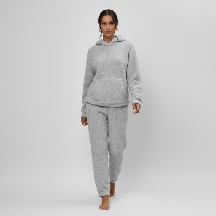 Damski Zestaw Polarowy z Kapturem