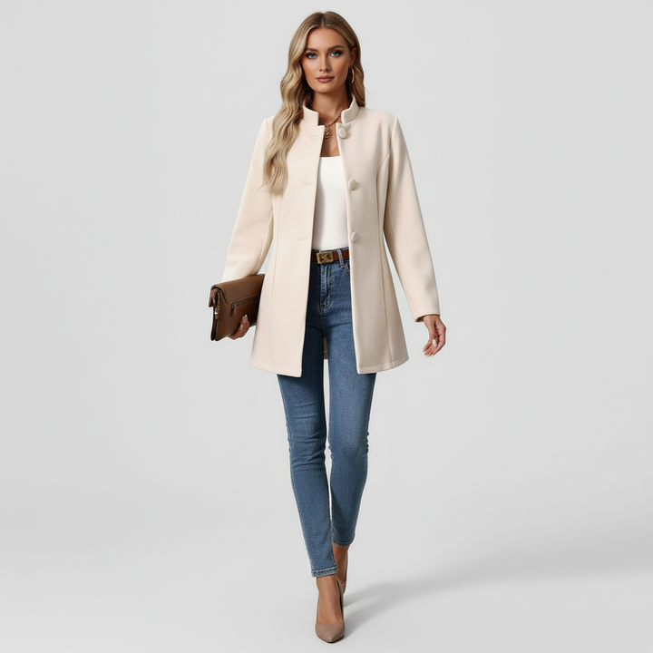 Płaszcz Damski Zimowy z Klasyczną Linią