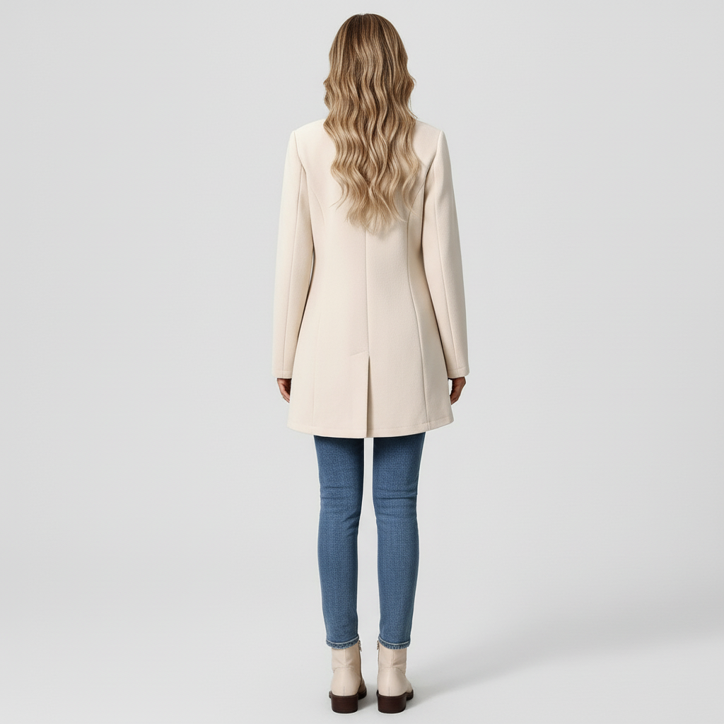 Płaszcz Damski Zimowy z Klasyczną Linią