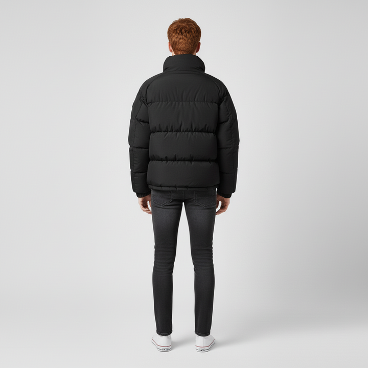 Kurtka Męska Zimowa Pikowana z Kapturem