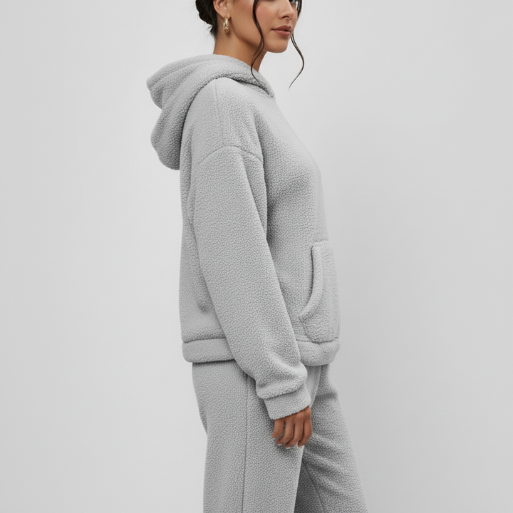 Damski Zestaw Polarowy z Kapturem