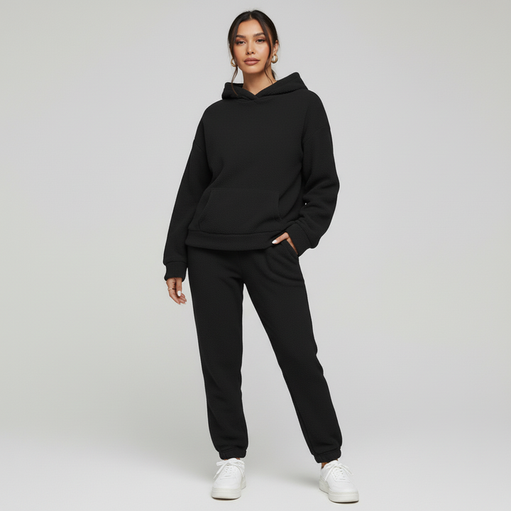 Damski Zestaw Polarowy z Kapturem