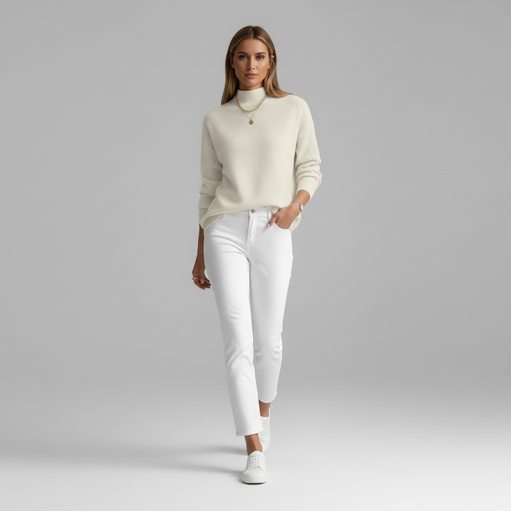 Damski Sweter z Golfem