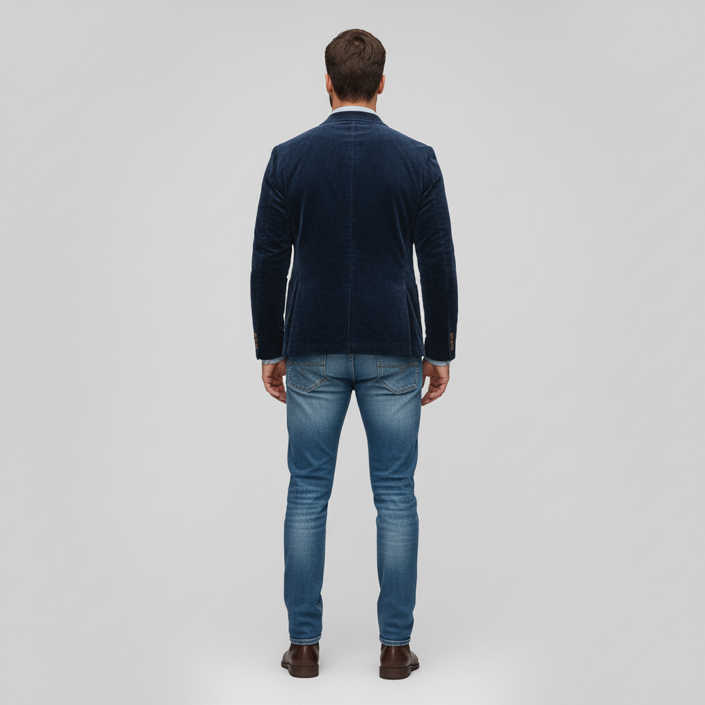 Blazer Męski z Kamizelką w Stylu Vintage