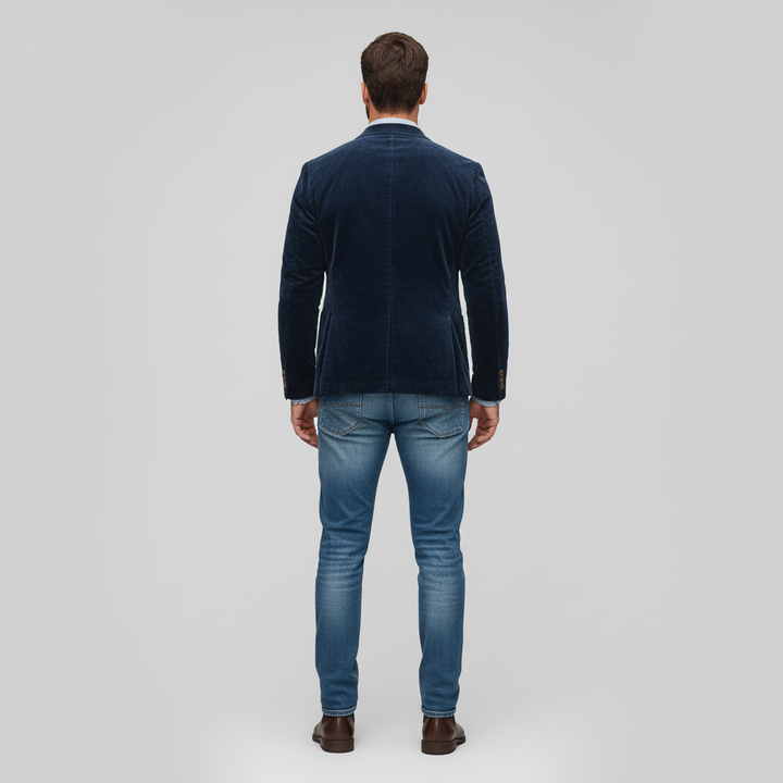 Blazer Męski z Kamizelką w Stylu Vintage