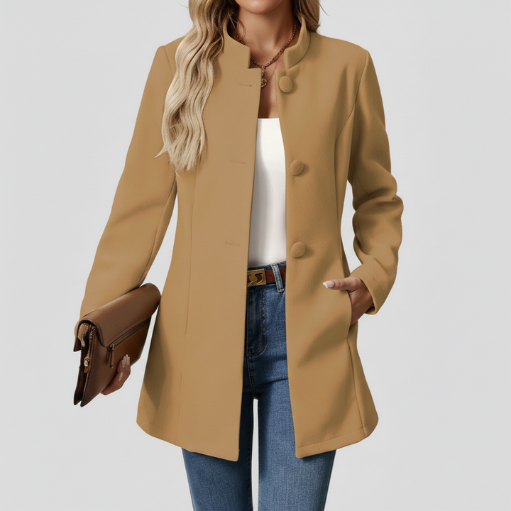 Płaszcz Damski Zimowy z Klasyczną Linią