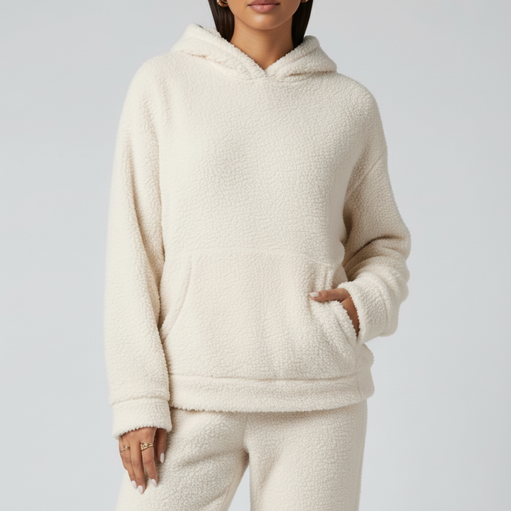 Damski Zestaw Polarowy z Kapturem