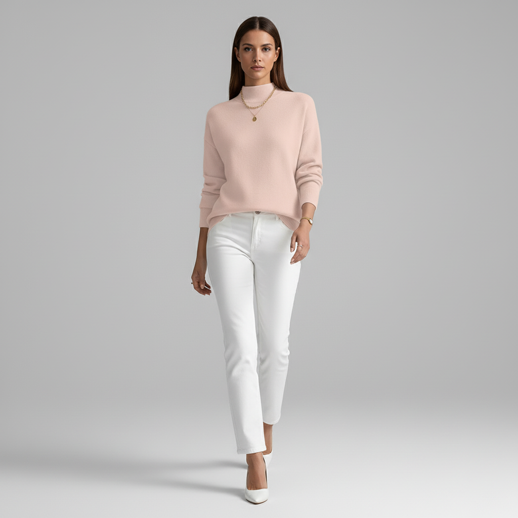 Damski Sweter z Golfem