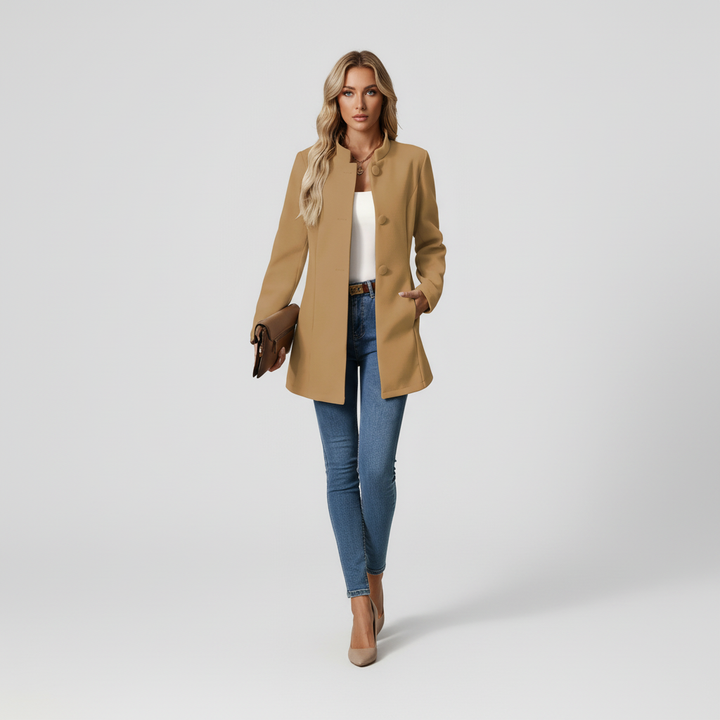 Płaszcz Damski Zimowy z Klasyczną Linią