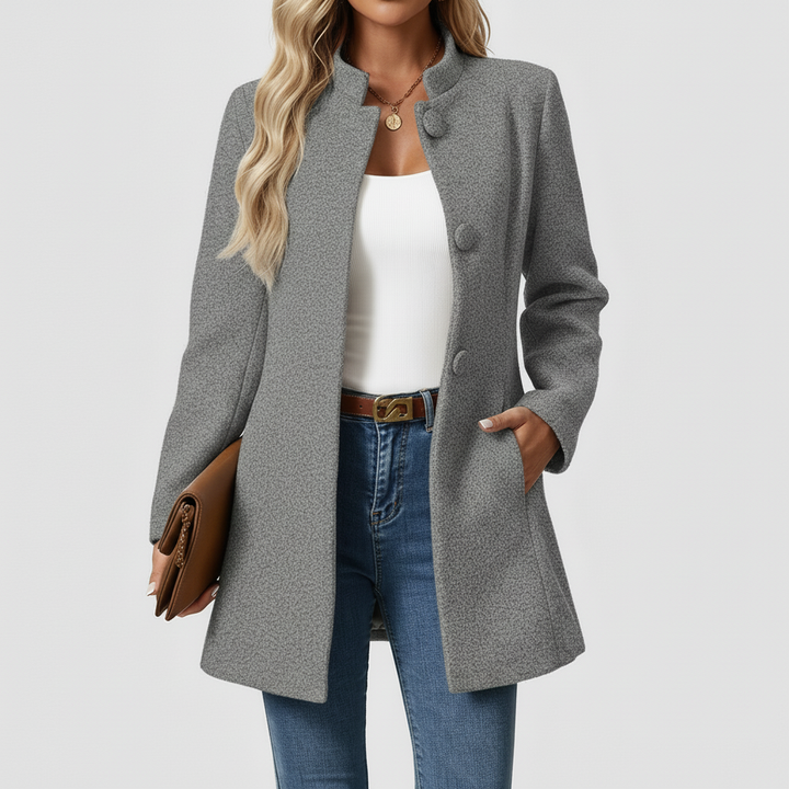 Płaszcz Damski Zimowy z Klasyczną Linią