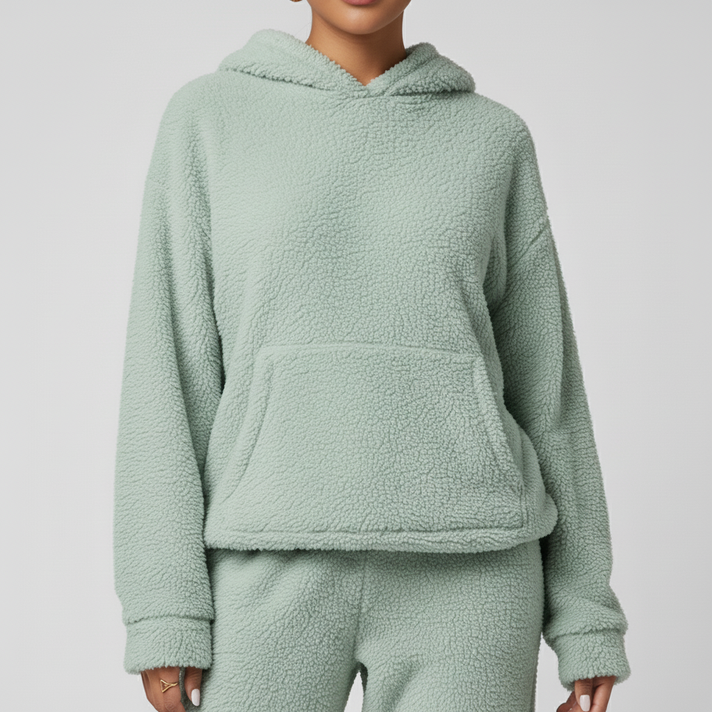 Damski Zestaw Polarowy z Kapturem