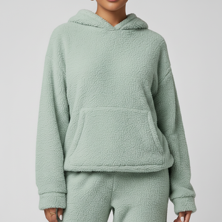 Damski Zestaw Polarowy z Kapturem