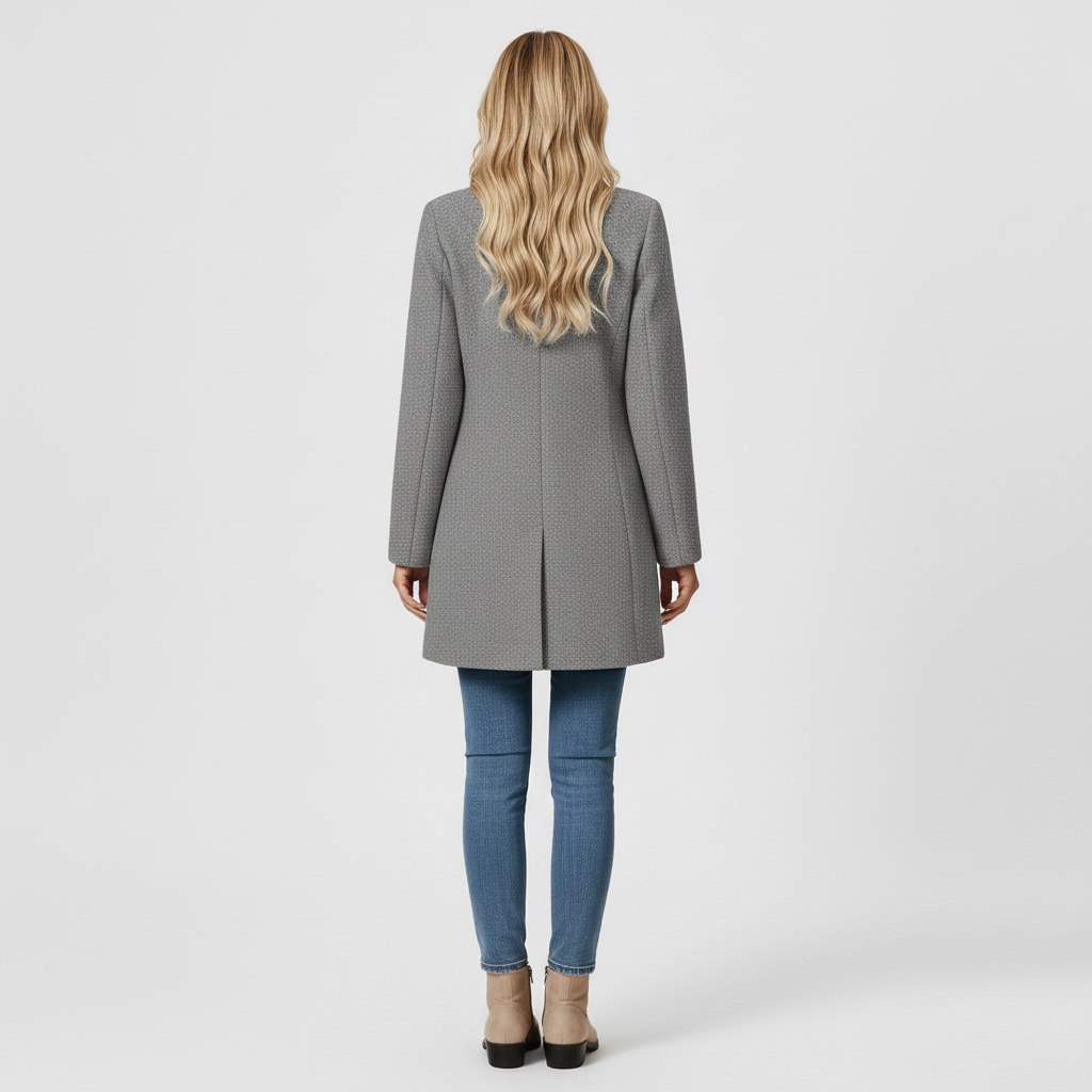 Płaszcz Damski Zimowy z Klasyczną Linią