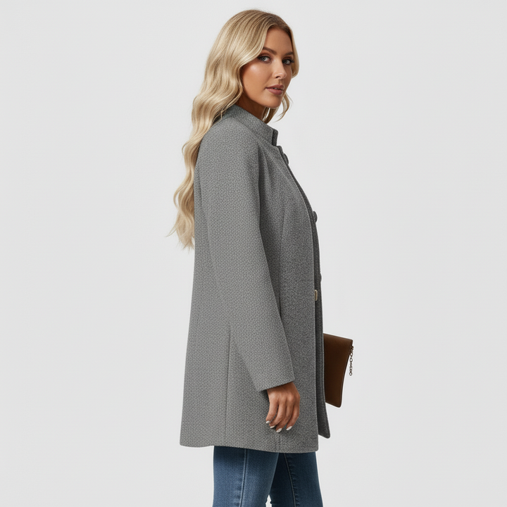 Płaszcz Damski Zimowy z Klasyczną Linią