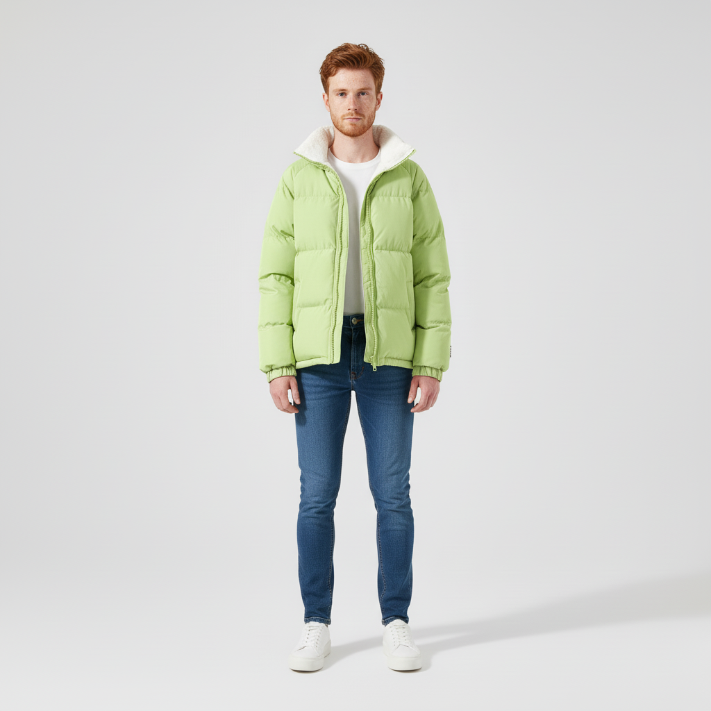 Kurtka Męska Zimowa Pikowana z Kapturem