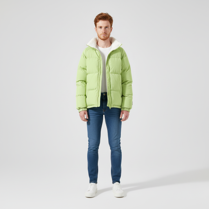 Kurtka Męska Zimowa Pikowana z Kapturem